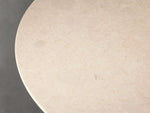 Saint Germain Round Stone Coffee Table with Rennes Base