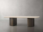 Saint Germain Coffee Table with Metal Dauphine Base