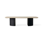 Saint Germain Stone Coffee Table with Dauphine Base