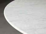 Saint Germain Round Stone Coffee Table with Dauphine Base