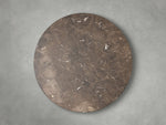 Saint Germain Round Stone Coffee Table with Dauphine Base
