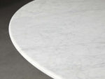 Saint Germain Round Stone Coffee Table with Dauphine Base