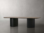 Saint Germain Stone Coffee Table with Dauphine Base