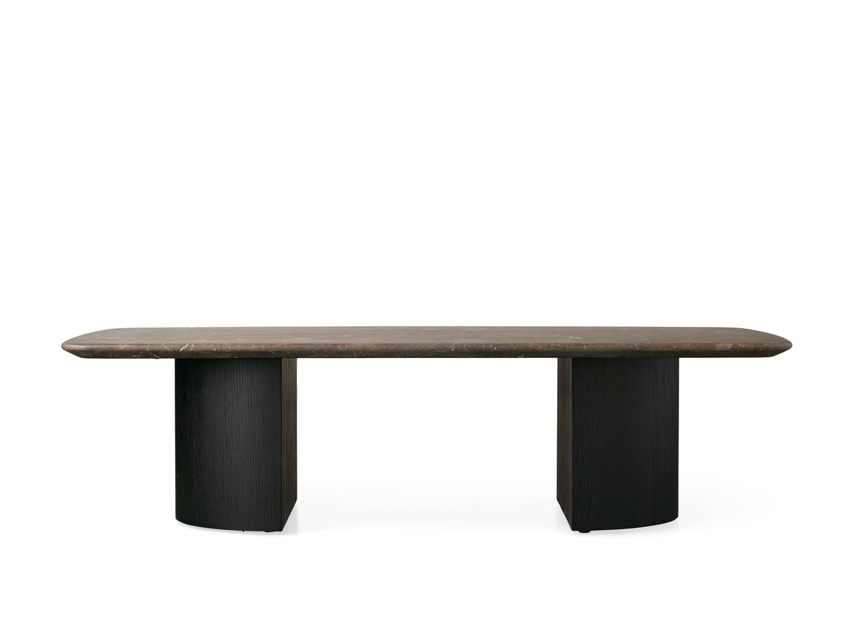 Saint Germain Stone Coffee Table with Dauphine Base