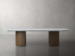 Saint Germain Stone Coffee Table with Dauphine Base