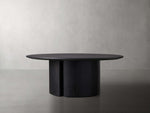 Saint Germain Round Wood Coffee Table with Dauphine Base