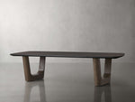 Saint Germain 72" Wood Coffee Table with Rennes Base
