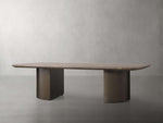 Saint Germain Coffee Table with Metal Dauphine Base