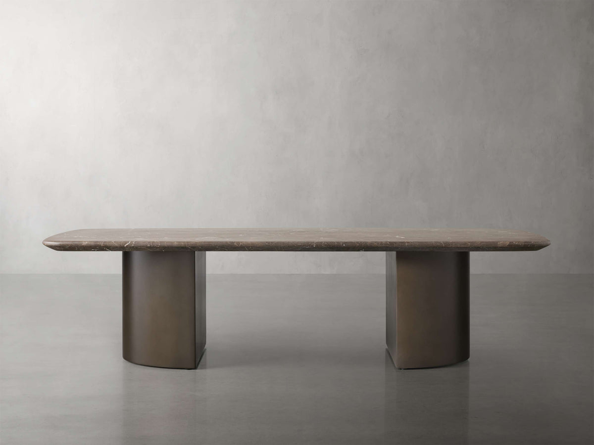 Saint Germain Coffee Table with Metal Dauphine Base