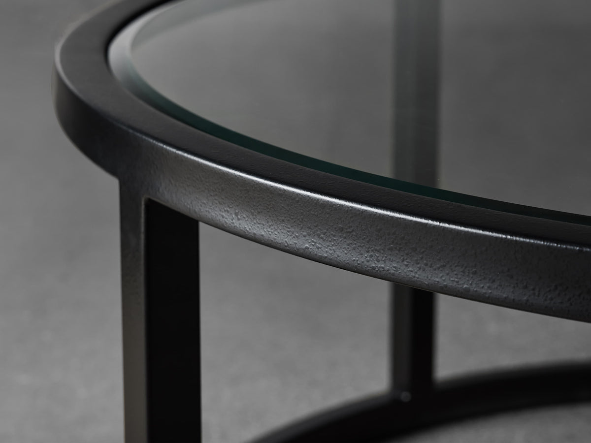 Palmer Round Glass Coffee Table