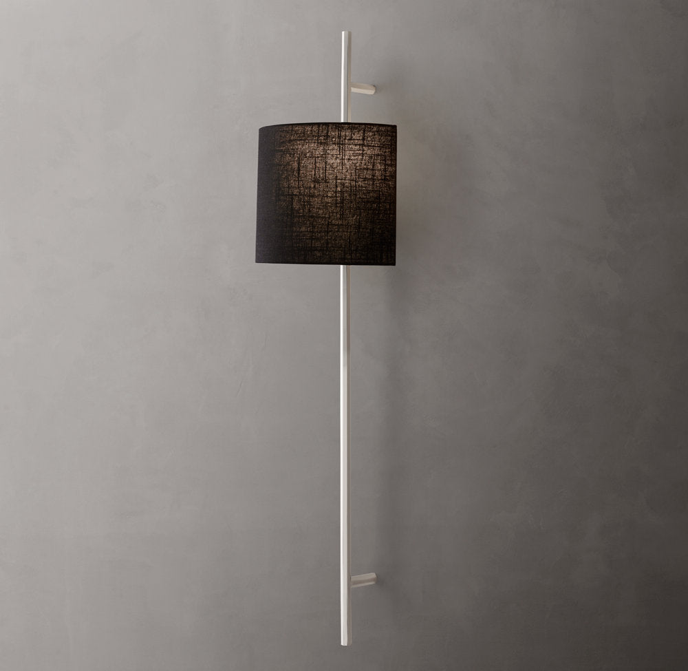 Vela Octagonal Bar Sconce - Round Shade