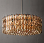 Chiara Smoke Glass Round Chandelier 47"