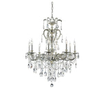 Antique Nickel Eight Light Chandelier