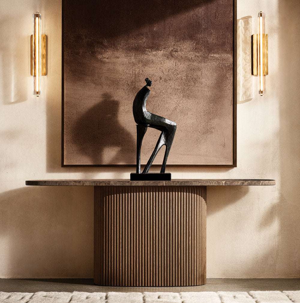 Audubon Crystal Single Sconce 19 inch