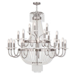 Brushed Nickel 42-Inch 21-Light Foyer Chandelier
