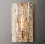 Lattice Clear Glass Sconce 15"