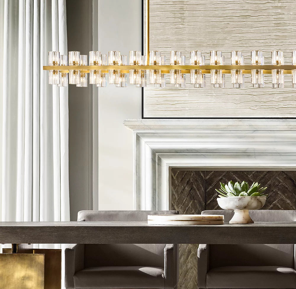 Arcachon LED Rectangular Chandelier 72"