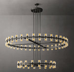 Arcachon LED Round Two-Tier Chandelier 60"