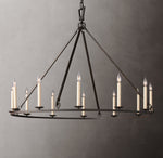 19th C. English Openwork Round Chandelier 50"