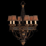 Castile Six-Light Chandelier in Gold Leaf Finish