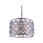 Madison Polished Nickel Six-Light Pendant with Royal Cut Clear Crystals