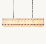 San Marco Alabaster Linear Chandelier 54"