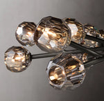 Boule De Cristal Smoke Glass Round Chandelier 48"