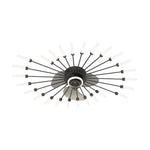 Creative Flower Mute Three Step Dimming Nordic Fans Ceiling with Lights