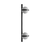 Creative Flowerpot Ball Waterproof LED Black Modern Outdoor Wall Light