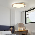 Round Acrylic Creative 3 Step Dimming LED White Modern Ceiling Light Fixture