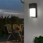 Rectangular Waterproof LED 10W Black Modern Outdoor Wall Light Fixture