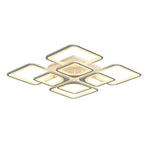 Square Creative Stepless Dimming with Remote Modern Ceiling Light Fixture