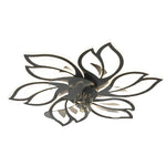 Flower Smart Silent Stepless Dimming LED Modern Ceiling Fan Light