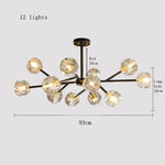 Rama Branch Chandelier, Black