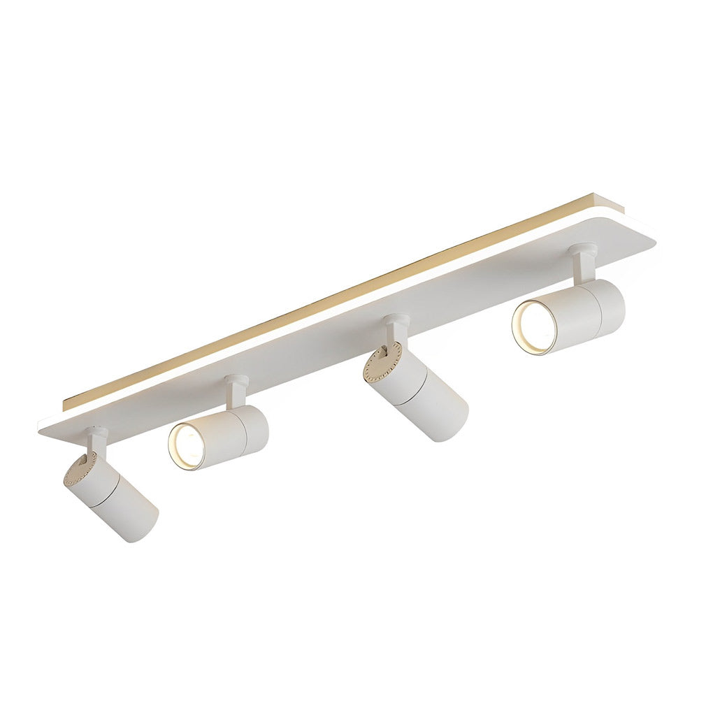 Minimalist Long Strip 2/3/4 Light LED Flush Mount Adjustable Spotlight