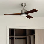 42"/52" LED 3-Blades Wood Ceiling Fan Light with Remote