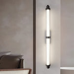 Modern Long Acrylic Tube LED Metallic Indoor Sconce Wall Lamp, 27.55''/35.43