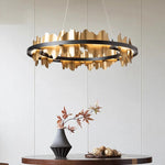 Nera Brushed Brass Modern Chandelier