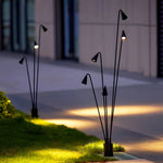 Classic Industrial Black Multi-Head LED Floor Lamp