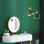 Creative Personality LED Copper Glass Green Retro Nordic Pendant Lights