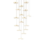 Small Acrylic Lotus Leaves LED Creative Modern Staircase Chandelier