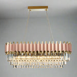 Gio 39" Rose Gold Dining Room Chandelier