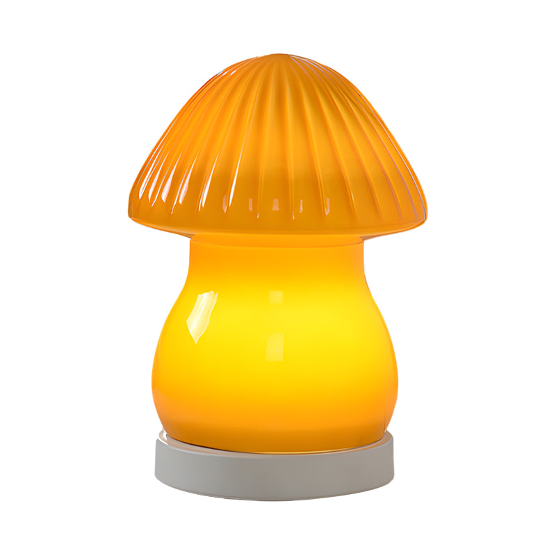 Lovely Glass LED Mushroom Baby Lamp