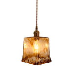 Creative Electroplated Metal Glass LED Nordic Island Lights Hanging Lamp