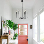 6 Lights Iron Candlestick Creative American Style Rustic Chandelier