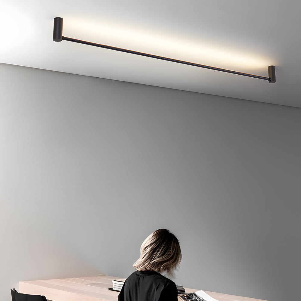 Modern Black LED Linear Ceiling Lights - L 23.6''/35.5''/47.2'