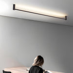 Modern Black LED Linear Ceiling Lights - L 23.6''/35.5''/47.2'