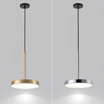 Ultra-thin Round Minimalist LED Nordic Pendant Light Kitchen Island Lighting