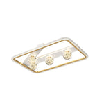 Round Square Rectangular Dimmable LED Ball Decor Modern Ceiling Lights