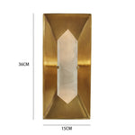 Natural Marble & Copper Wall Sconce